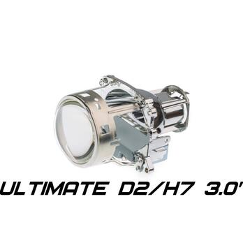 Биксеноновая линза Optima Ultimate Lens 3.0" D2S/H7, модуль под лампы D2S/H7 3.0 дюйма без бленды